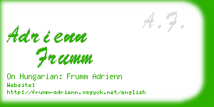 adrienn frumm business card